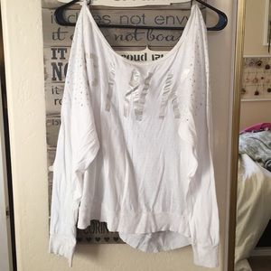 Pink bedazzled long sleeve